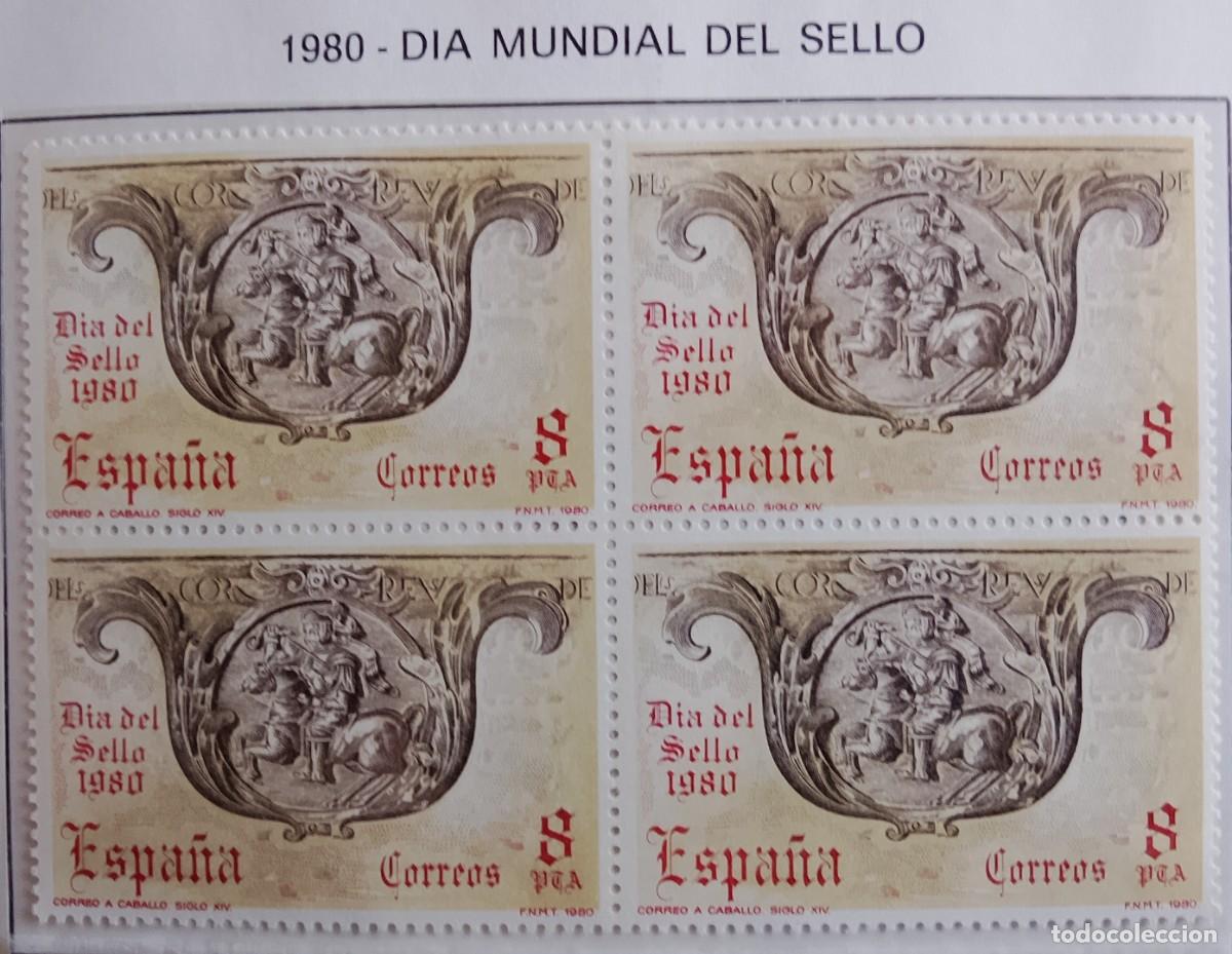 Francobolli: Sellos en bloque de 4. Edifil 2575. D&iacute;a del Sello. A&ntilde;o 1980.