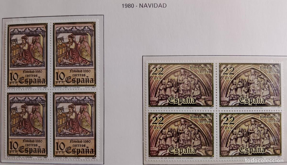 Timbres: Sellos en bloque de 4. Edifil 2593/94. Navidad (XXIII Serie). A&ntilde;o 1980.