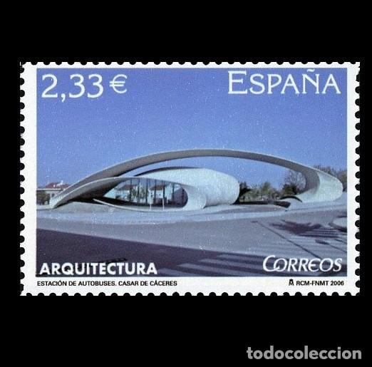 Sellos: Edifil 4248 MNH SIN FIJASELLOS sello de Espa&ntilde;a 2006 Estacion de Autobuses Casar de Caceres