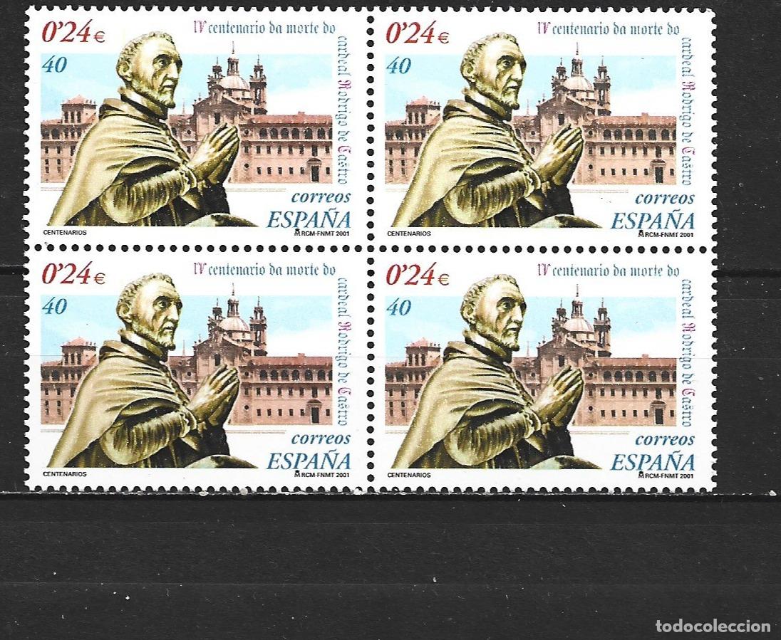 Sellos: ESPA&Ntilde;A EDIFIL NUM. 3801 ** SERIE COMPLETA SIN FIJASELLOS EN BLOQUE DE 4