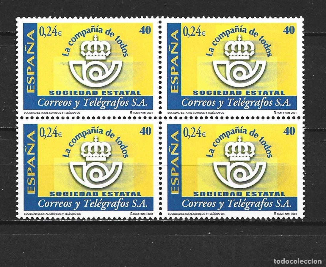 Sellos: ESPA&Ntilde;A EDIFIL NUM. 3815 ** SERIE COMPLETA SIN FIJASELLOS EN BLOQUE DE 4