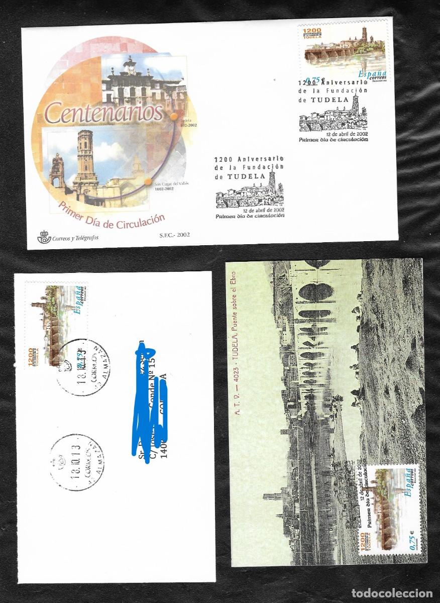 Sellos: Lote Cartas Tudela - Navarra 2002. SPD, etc