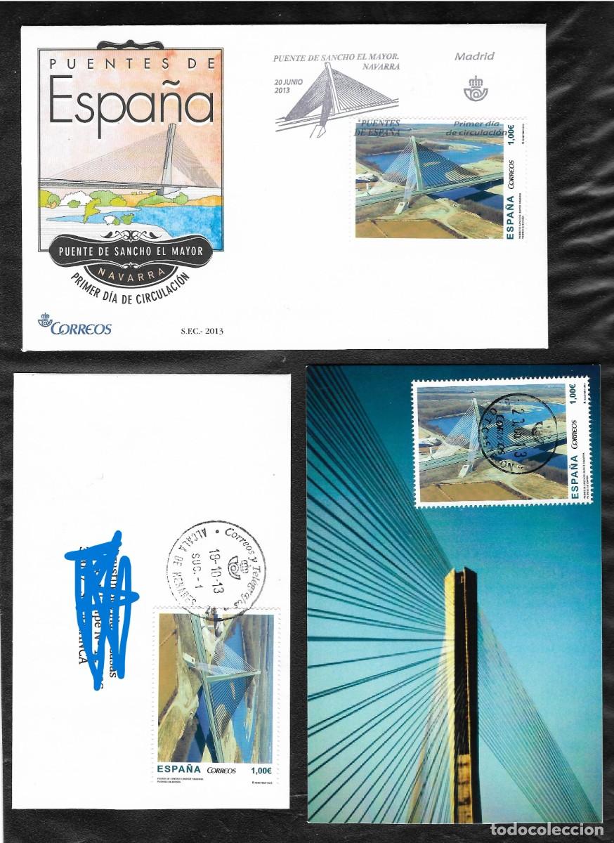Sellos: SPD, Tarjeta y Carta . Puente Sancho el Mayor (Navarra) 2013