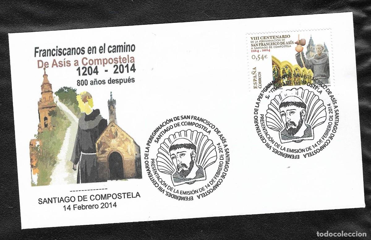 Sellos: SPD. Franciscanos en el Camino . Asis a Compostela. 2014