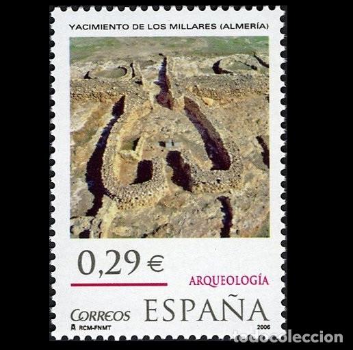 Sellos: Edifil 4250 MNH SIN FIJASELLOS sello de Espa&ntilde;a 2006 Yacimiento de los Millares
