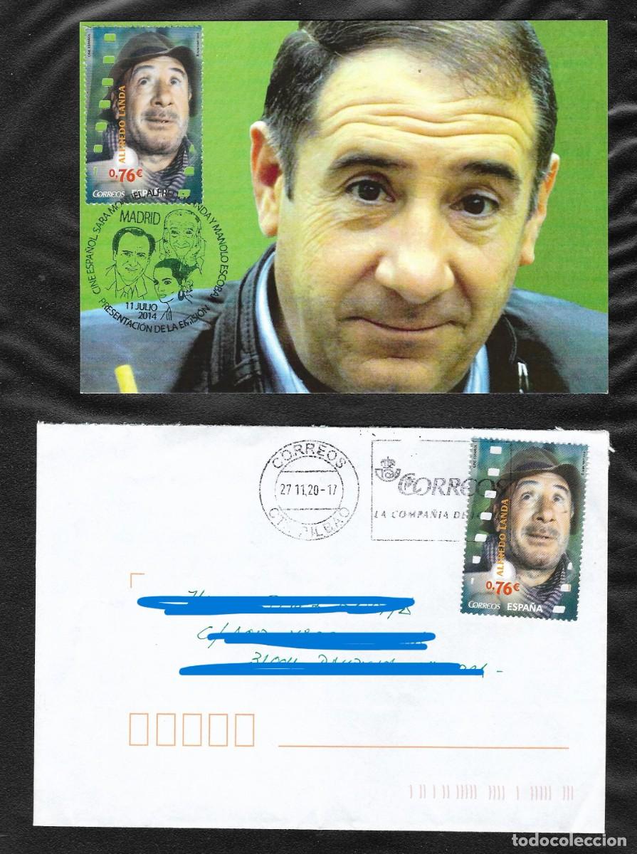 Sellos: SPD, Tarjeta y cartas. Alfredo Landa 2014