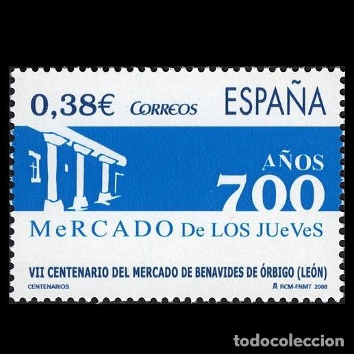 Sellos: Edifil 4256 MNH SIN FIJASELLOS sello de Espa&ntilde;a 2006 VII Centenario Mercado Benavides de Orbigo