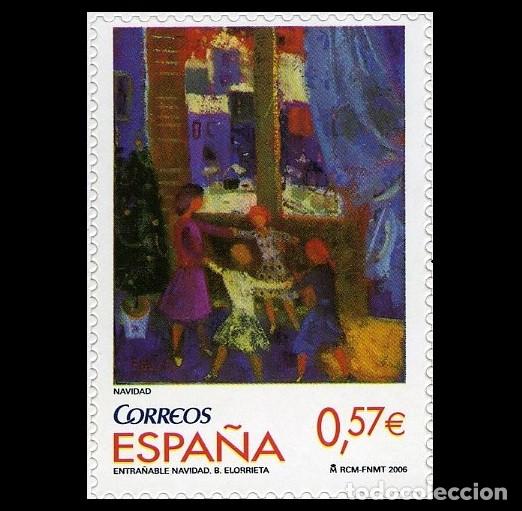 Sellos: Edifil 4279 MNH SIN FIJASELLOS sello de Espa&ntilde;a 2006 Entra&ntilde;anle Navidad