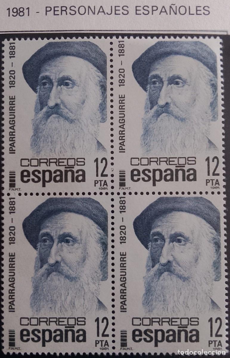 Timbres: Sellos en bloque de 4. Edifil 2643. La Hacienda de los Borbones en Espa&ntilde;a y en Las Indias. A&ntilde;o 1981.