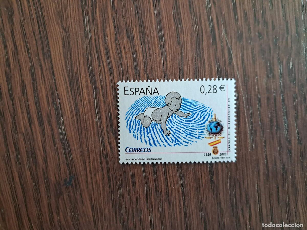 Sellos: 2005. Identificaci&oacute;n reci&eacute;n nacido sello nuevo Edifil n&ordm; 4173, Espa&ntilde;a.