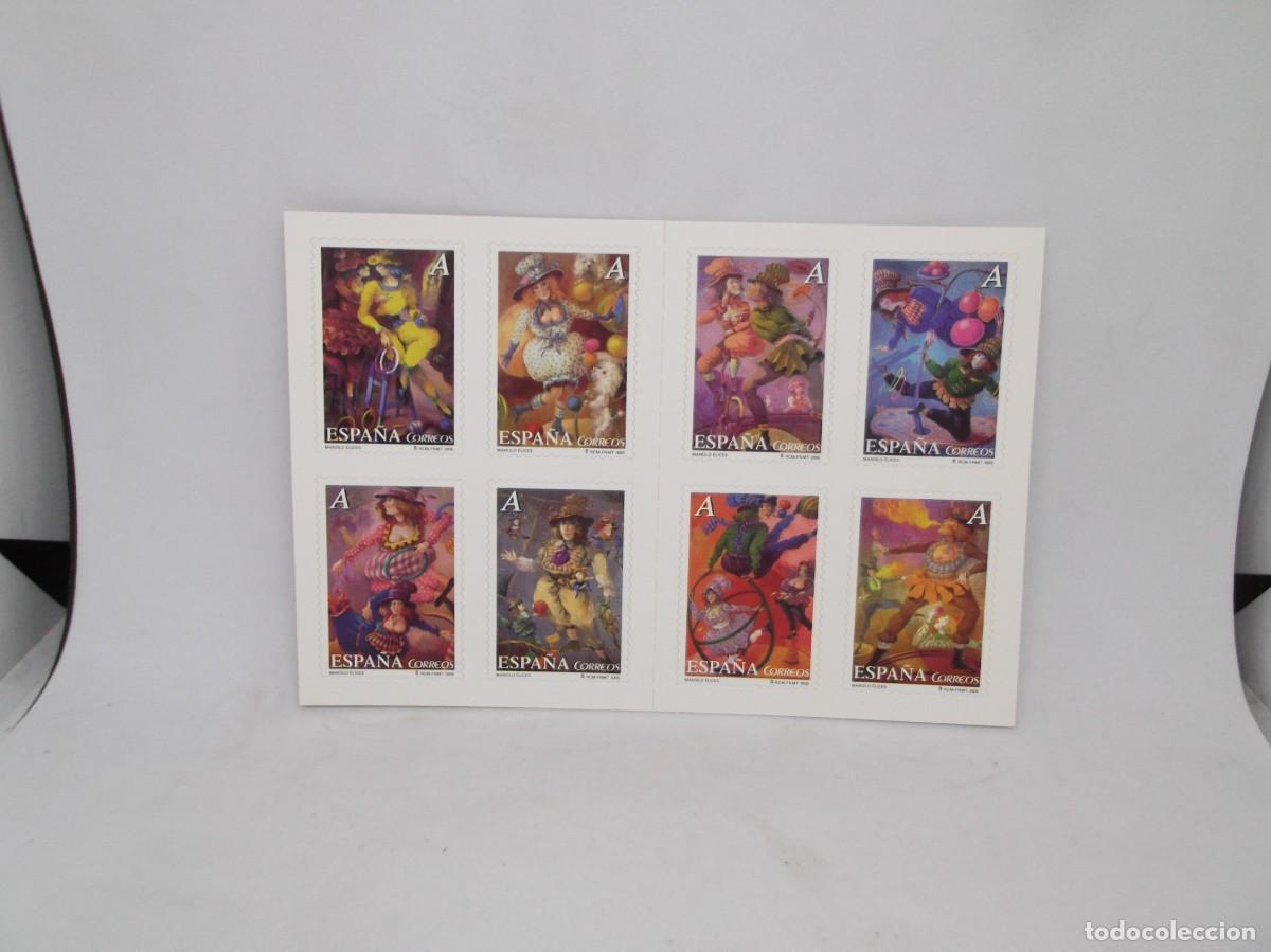 Sellos: Espa&ntilde;a 2005 Carnet de 8 sellos Tarifa A Manolo &Eacute;lices:De su serie &rdquo;El circo&rdquo;.Nuevo