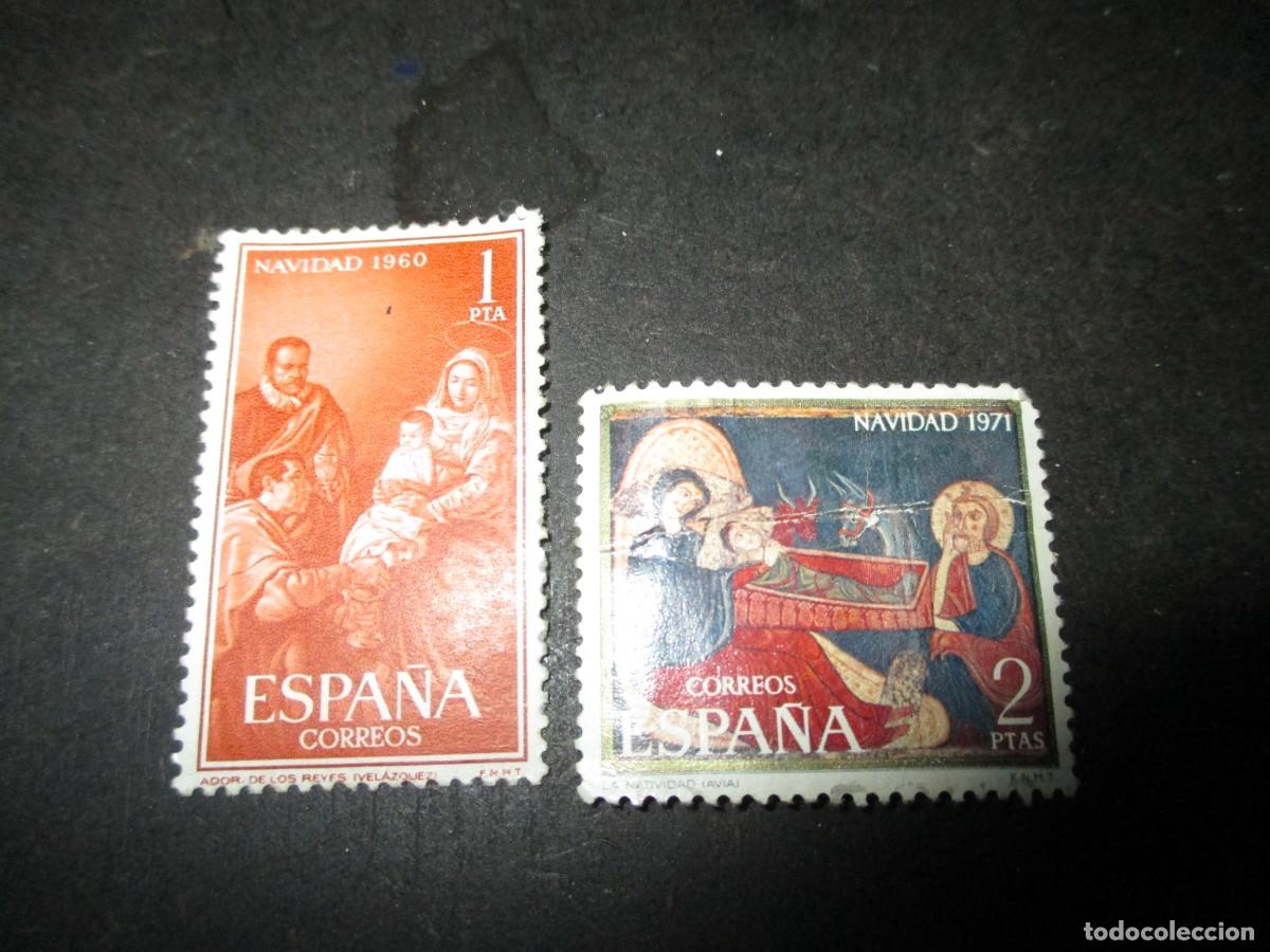 Sellos: 858- Lote 2 Sellos Espa&ntilde;a Navidad (1960 y 1971) - Calidad MNH Nuevos