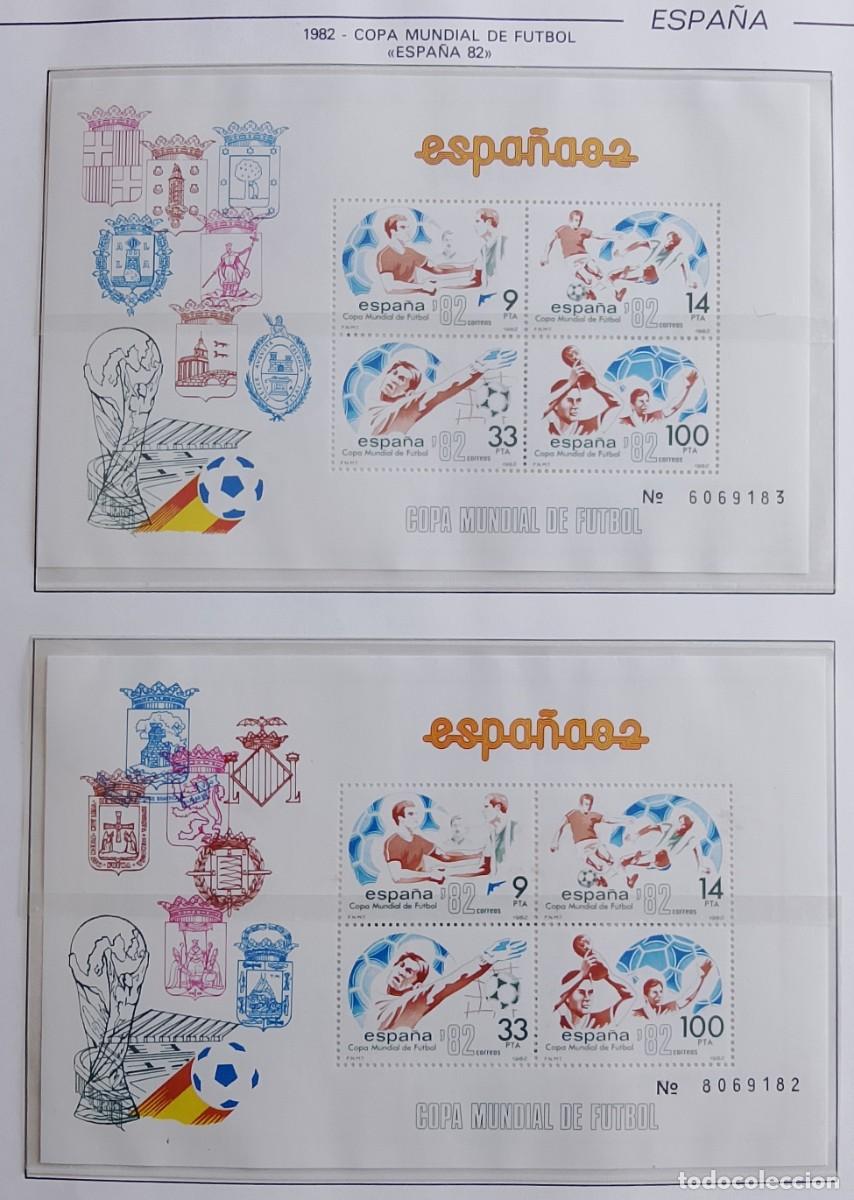 Selos: Sellos en Hojas. Edifil 2660/61. Campeonato Mundial de F&uacute;tbol Espa&ntilde;a-82 (4&ordf; Serie). A&ntilde;o 1982.