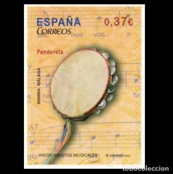 Sellos: Edifil 4782 MNH SIN FIJA SELLO Espa&ntilde;a 2013 Instrumentos Musicales Pandereta
