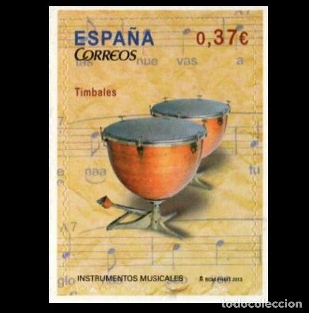 Sellos: Edifil 4785 MNH SIN FIJA SELLO Espa&ntilde;a 2013 Instrumentos Musicales Timbales