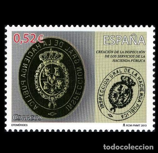 Sellos: Edifil 4801 MNH SIN FIJA SELLO Espa&ntilde;a 2013 Creaci&oacute;n Inspecci&oacute;n de los Servicios de Hacienda Publica
