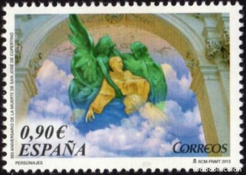 Sellos: Edifil 4810 MNH SIN FIJA SELLO Espa&ntilde;a 2013 500 &ordm; Aniversario muerte de San Jose Copertino