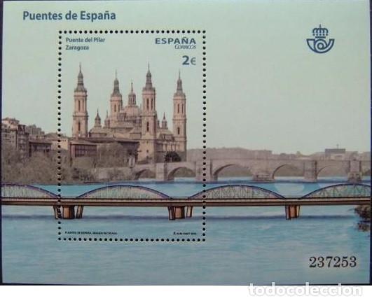 Sellos: Edifil 4818 MNH SIN FIJA SELLO Espa&ntilde;a 2013 Puente del Pilar Zaragoza