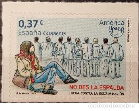 Sellos: Edifil 4820 MNH America Upaep No des la Espalda SIN FIJA SELLO Espa&ntilde;a 2013