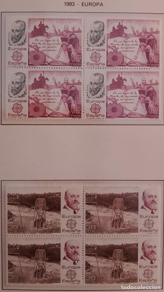 Sellos: Sellos Bloques de 4. Edifil 2703/04. Europa (XXIV Serie). A&ntilde;o 1983.