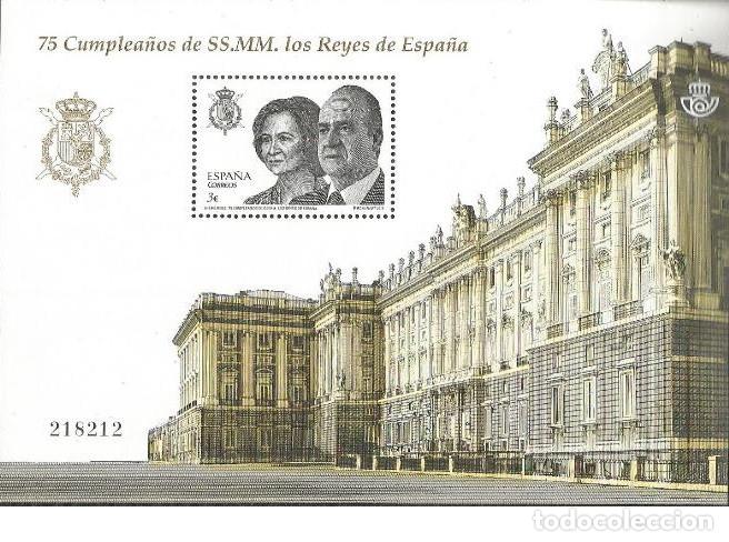 Sellos: Edifil 4829 MNH 75 Cumplea&ntilde;os de SS.MM. los Reyes de Espa&ntilde;a SIN FIJA SELLO 2013