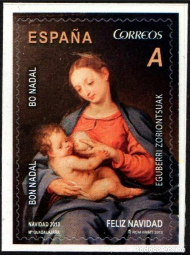 Sellos: Edifil 4830 MNH Virgen de la Leche de Alfonso Cano SIN FIJA SELLO Espa&ntilde;a 2013 Navidad