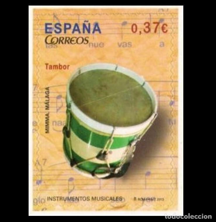 Timbres: Edifil 4781 MNH SIN FIJA SELLO Espa&ntilde;a 2013 Instrumentos Musicales Drum