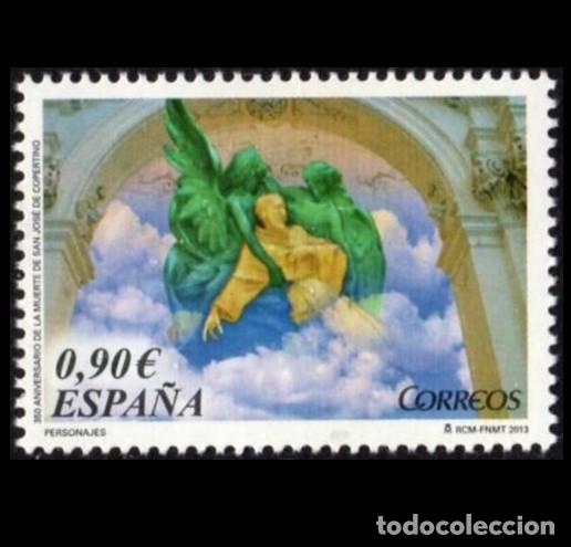 Stamps: Edifil 4810 MNH SIN FIJA SELLO Espa&ntilde;a 2013 500 &ordm; Aniversario muerte de San Jose Copertino