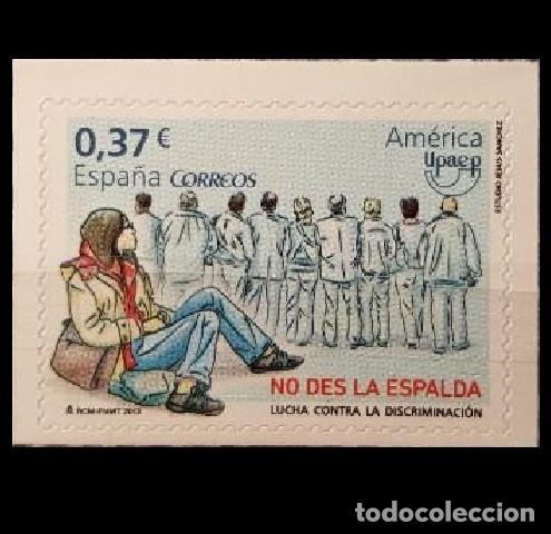 Sellos: Edifil 4820 MNH America Upaep No des la Espalda SIN FIJA SELLO Espa&ntilde;a 2013