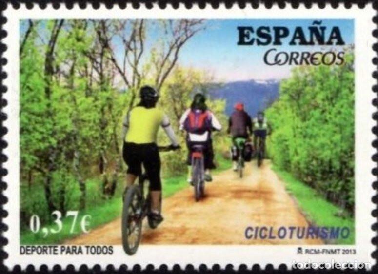 Sellos: Edifil 4833 MNH Deportes para todos Cicloturismo SIN FIJA SELLO Espa&ntilde;a 2013