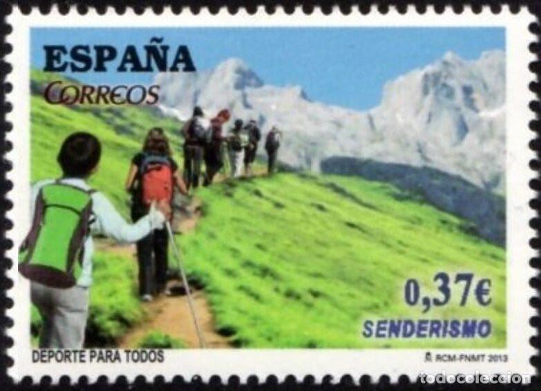 Sellos: Edifil 4834 MNH Deportes para todos Senderismo SIN FIJA SELLO Espa&ntilde;a 2013