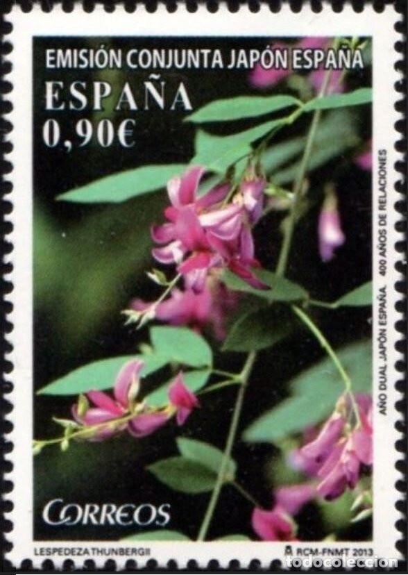 Sellos: Edifil 4836 MNH Emision conjunta Espa&ntilde;a Jap&oacute;n Lespedeza Thumbergli SIN FIJA SELLO Espa&ntilde;a 2013