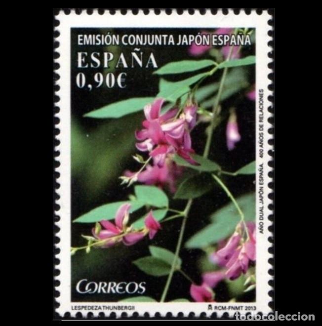 Sellos: Edifil 4836 MNH Emision conjunta Espa&ntilde;a Jap&oacute;n Lespedeza Thumbergli SIN FIJA SELLO Espa&ntilde;a 2013