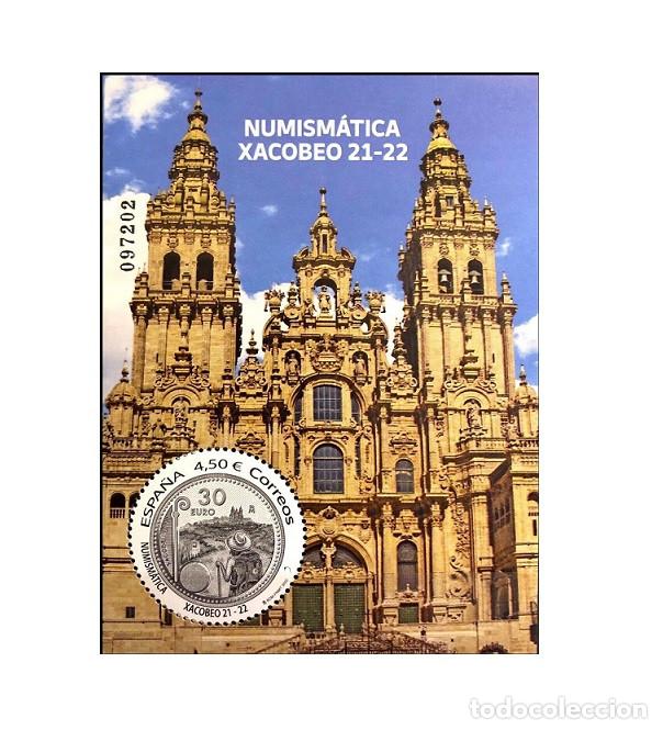 Sellos: Edifil 5596 MNH Numism&aacute;tica Xacobeo SIN FIJA SELLO Espa&ntilde;a 2022