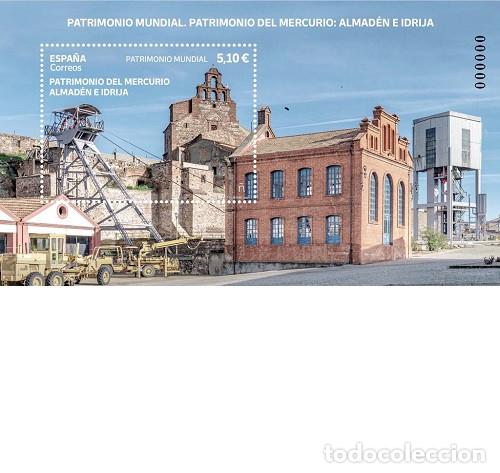Sellos: Edifil 5613 MNH Patrimonio del Mercuria Almaden e Idrija SIN FIJA SELLO Espa&ntilde;a 2022