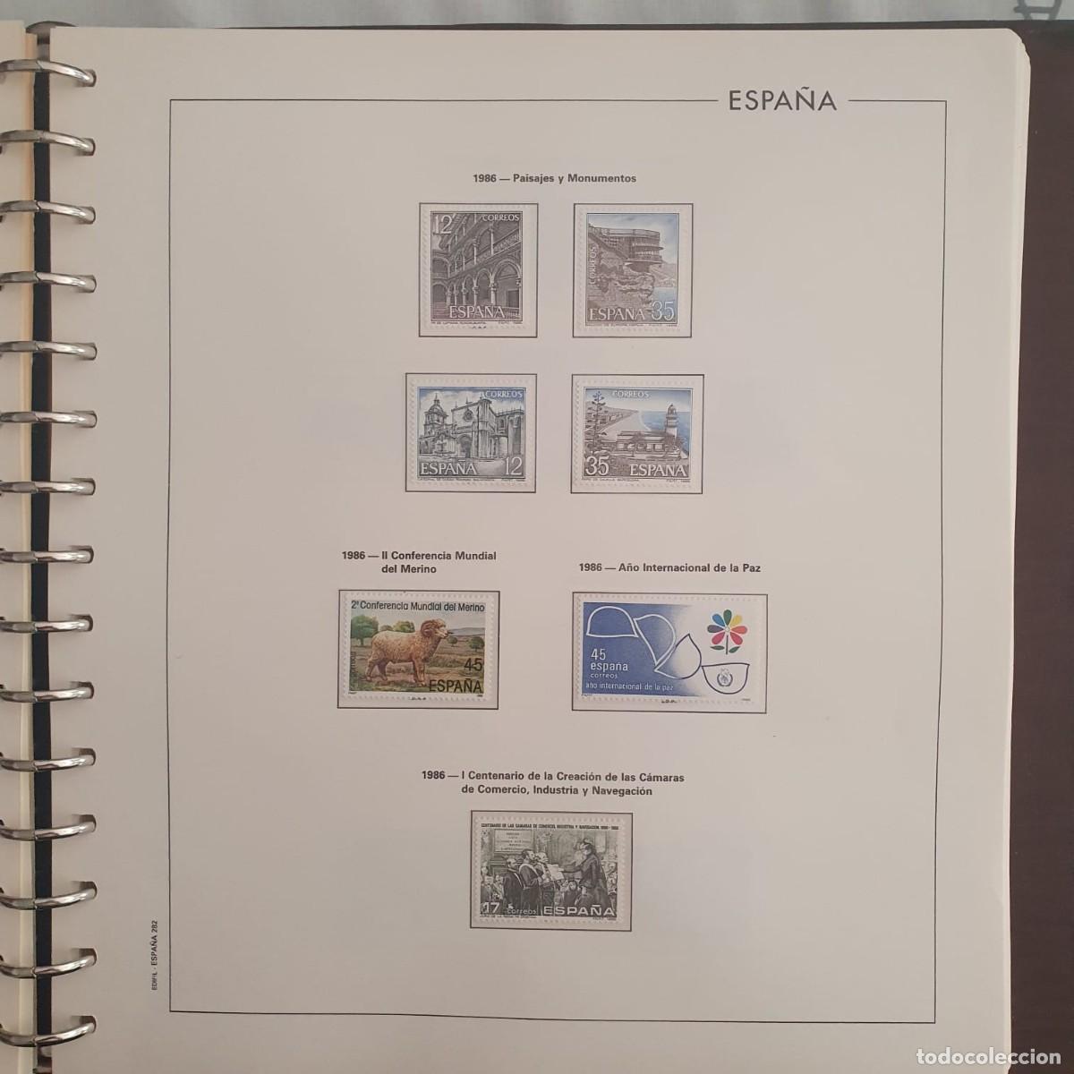 Stamps: A&Ntilde;O COMPLETO ESPA&Ntilde;A 1986 EDIFIL 2825 ** A 2873 **MONTADO HOJAS EDIFIL
