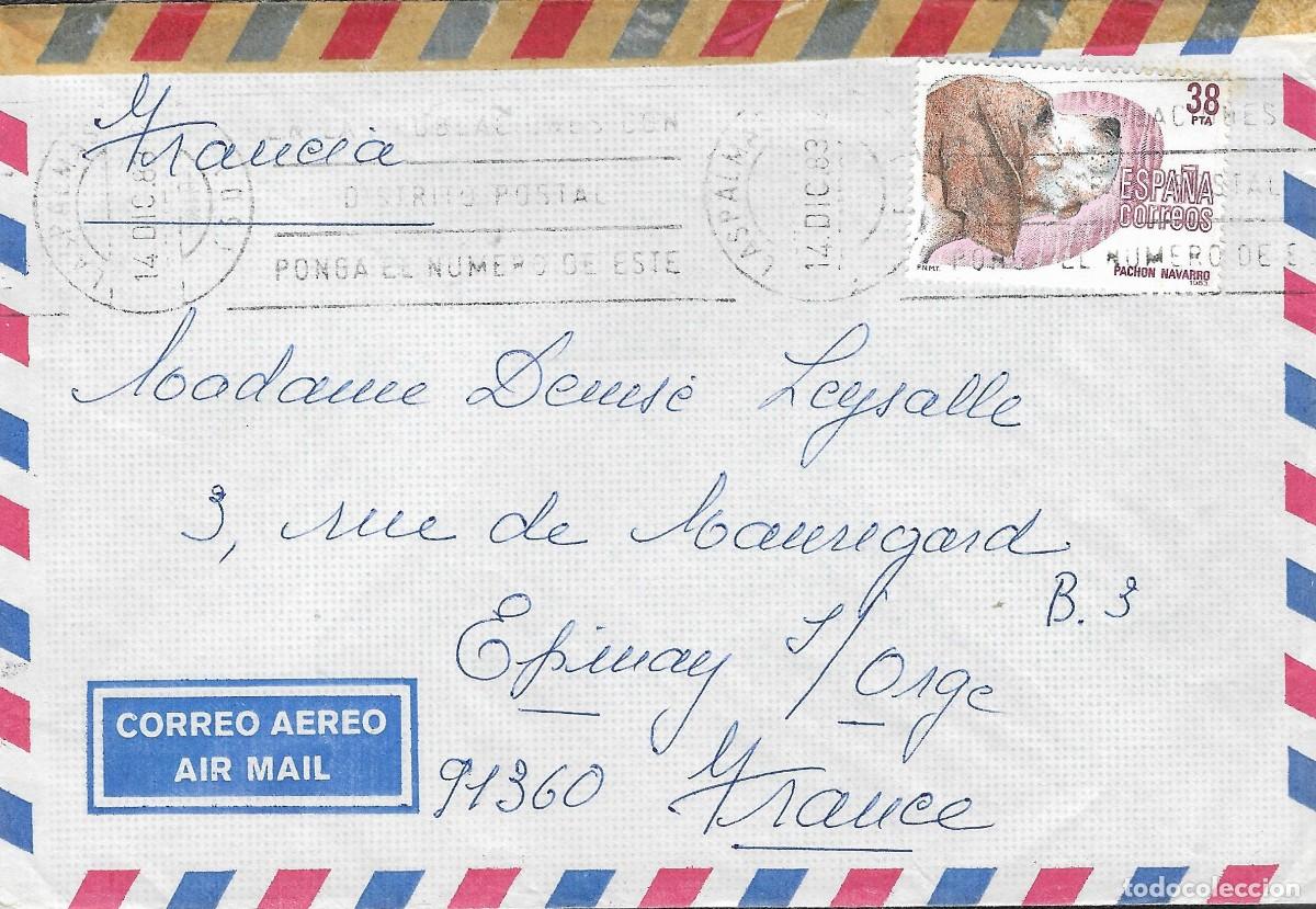 Sellos: EDIFIL 2714 Carta Aerograma. Las Palmas a Francia. 1983