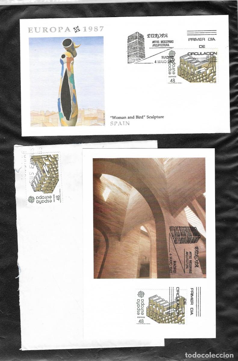 Sellos: Edifil 2905. SPD tarjeta y carta Arquitectura y Artes modernas. 1987