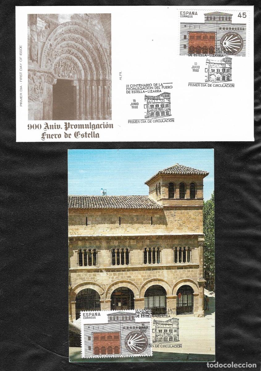 Sellos: SPD y tarjeta Fuero de Estella- Navarra. 1990