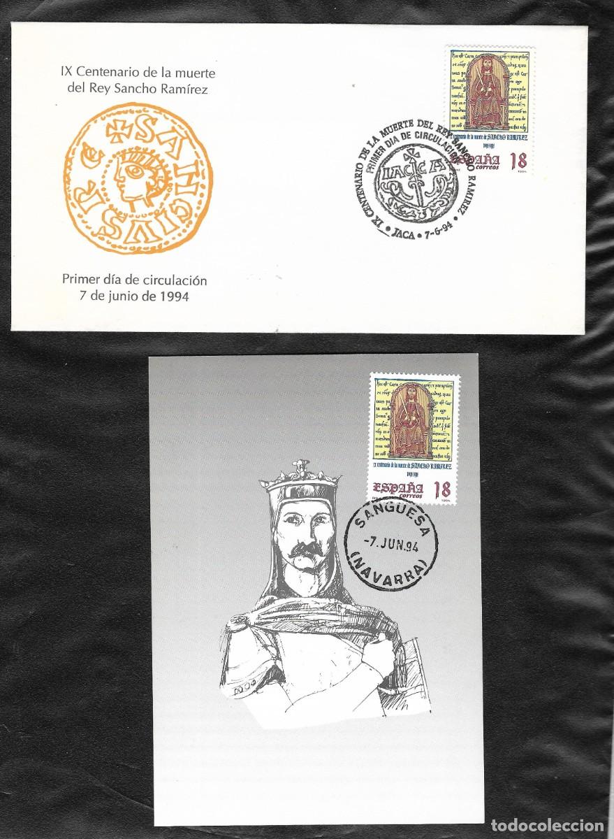 Sellos: SPD y Tarjeta. Sancho Ramirez de Pamplona y de Aragon. 1994