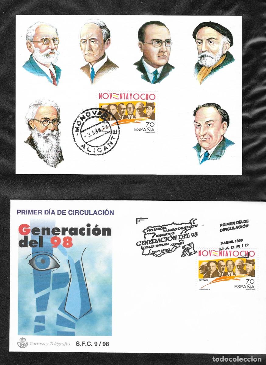 Sellos: SPD. y Tarjeta Generacion del 98. 1996