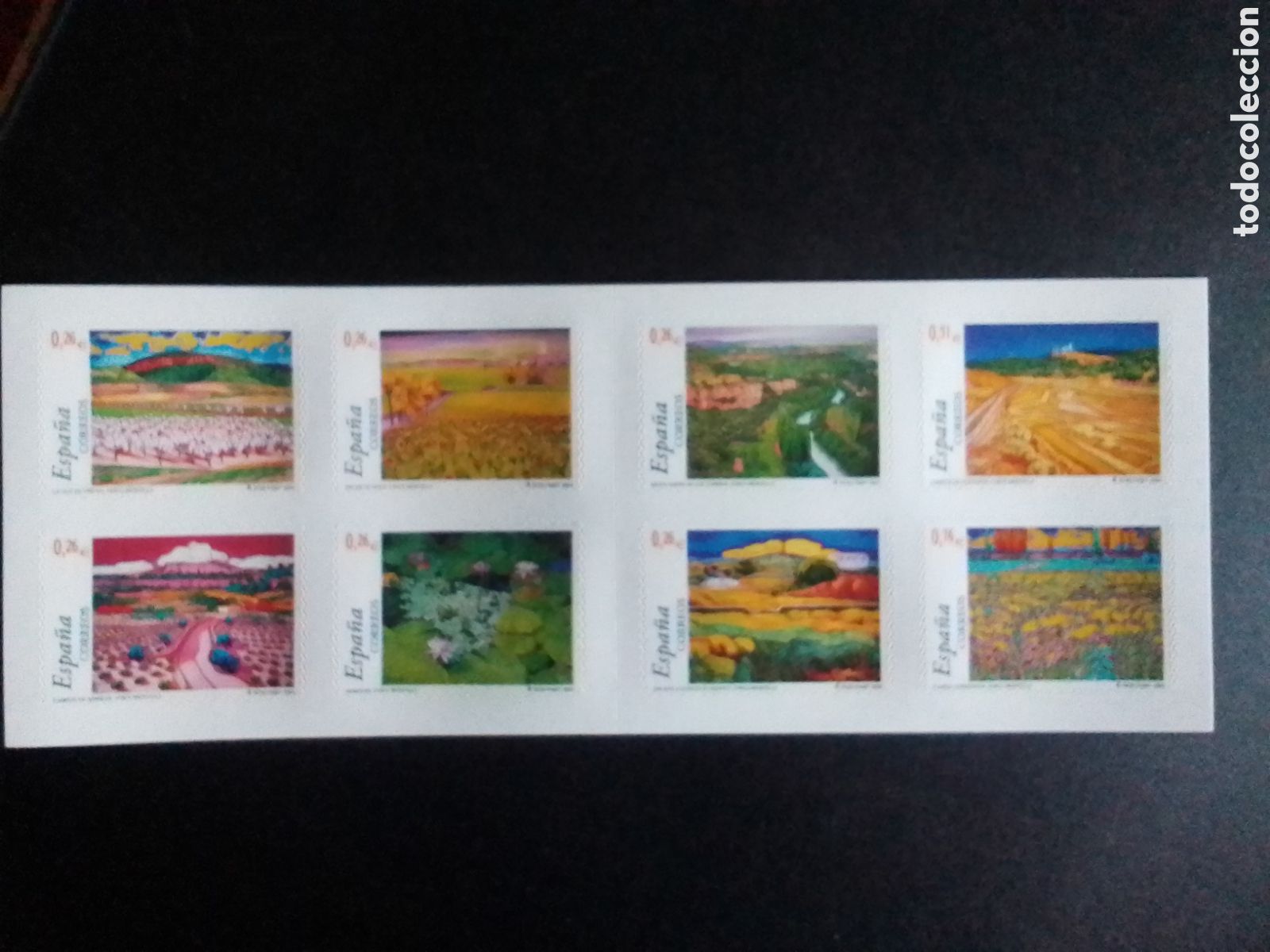 Sellos: &rdquo;Paisajes&rdquo;Carnet 8 autoadhesivos