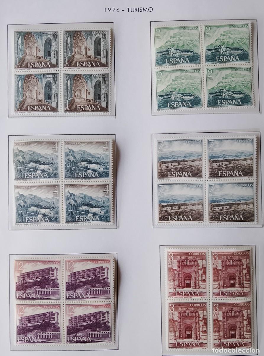 Sellos: Sellos Bloques de 4. Edifil 2334/39. Turismo (X Serie). A&ntilde;o 1976.