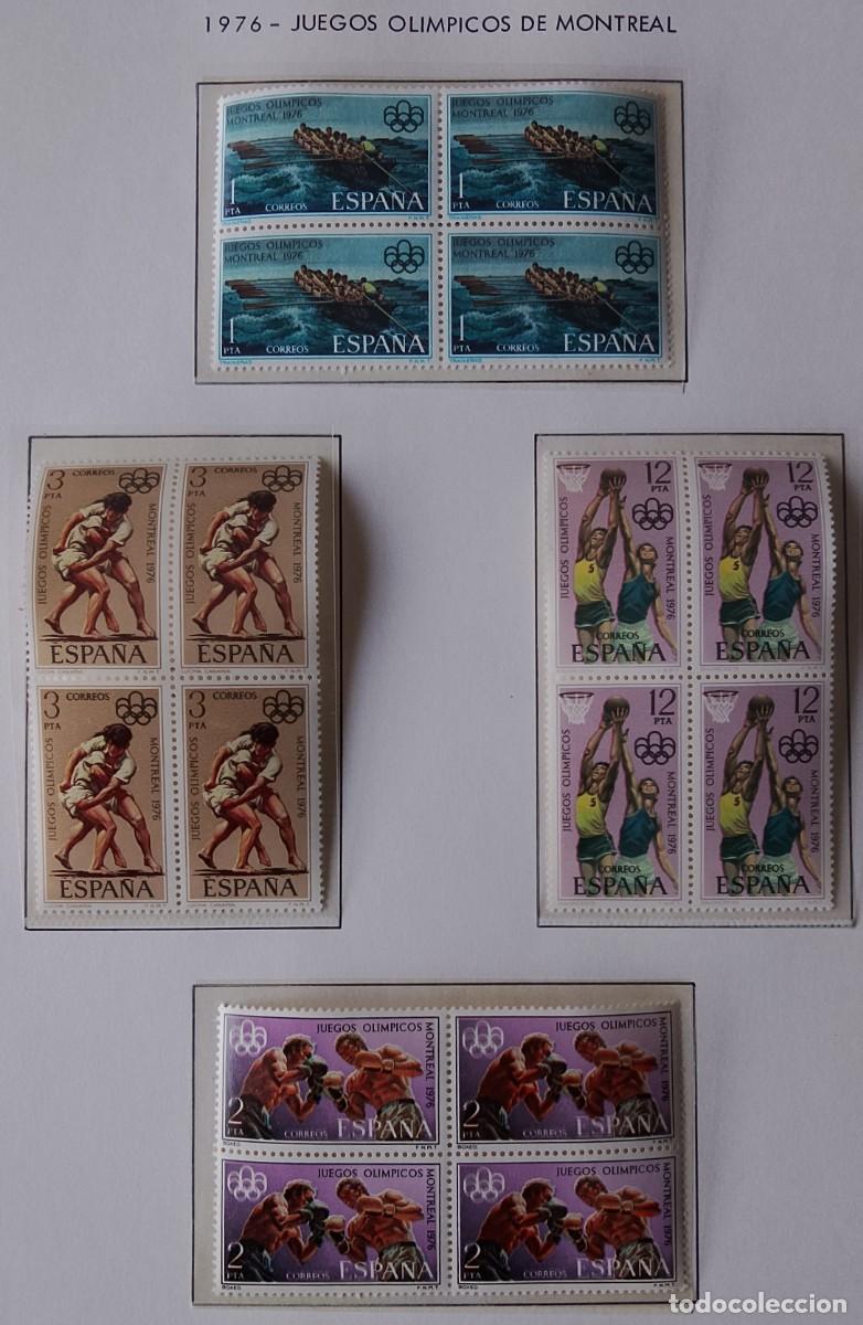 Timbres: Sellos Bloques de 4. Edifil 2340/43. XXI Juegos Ol&iacute;mpicos en Montreal. A&ntilde;o 1976.