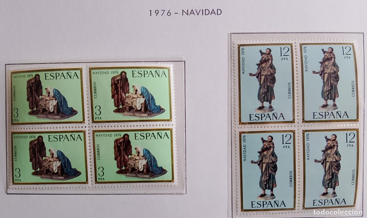 Stamps: Sellos Bloques de 4. Edifil 2368/69. Navidad (XIX Serie). A&ntilde;o 1976.