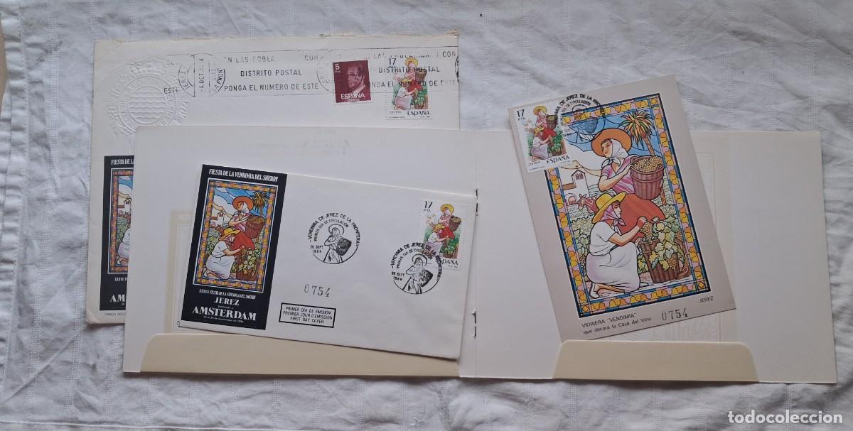 Selos: Carpeta conmemorativa Fiesta de la vendimia