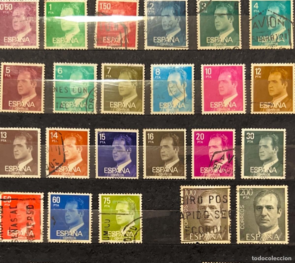 Sellos: Colecci&oacute;n de 28 sellos del Rey Juan Carlos (Em&eacute;rito de Espa&ntilde;a)