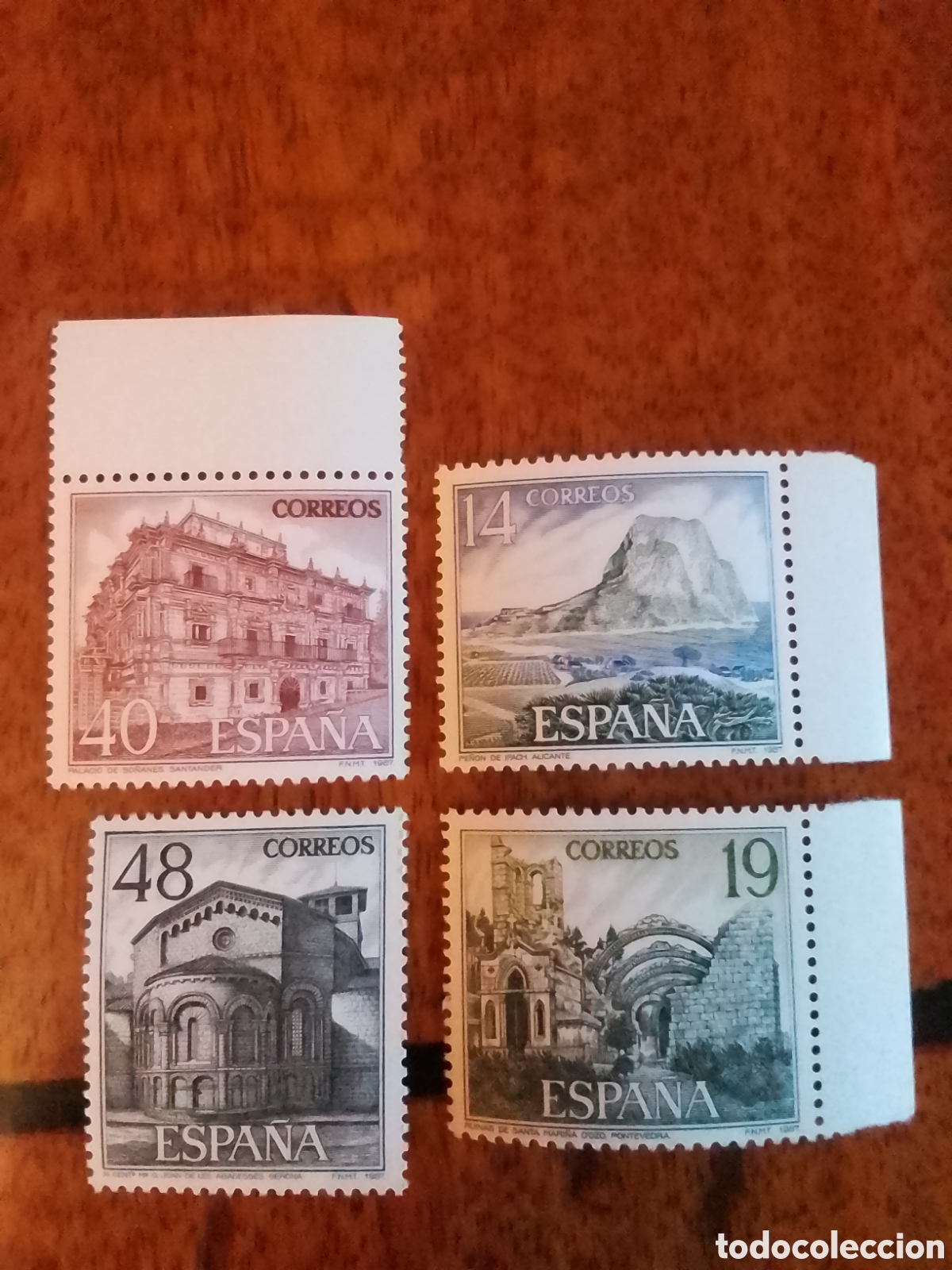 Sellos: Serie 4 valores TURISMO 1987