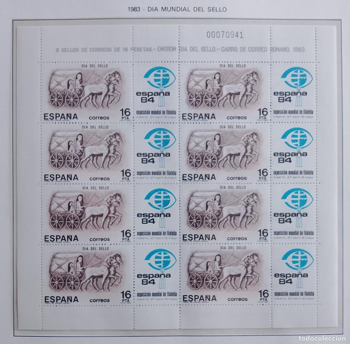 Briefmarken: Sellos Hoja bloque. Edifil 2719. D&iacute;a del sello. A&ntilde;o 1983.