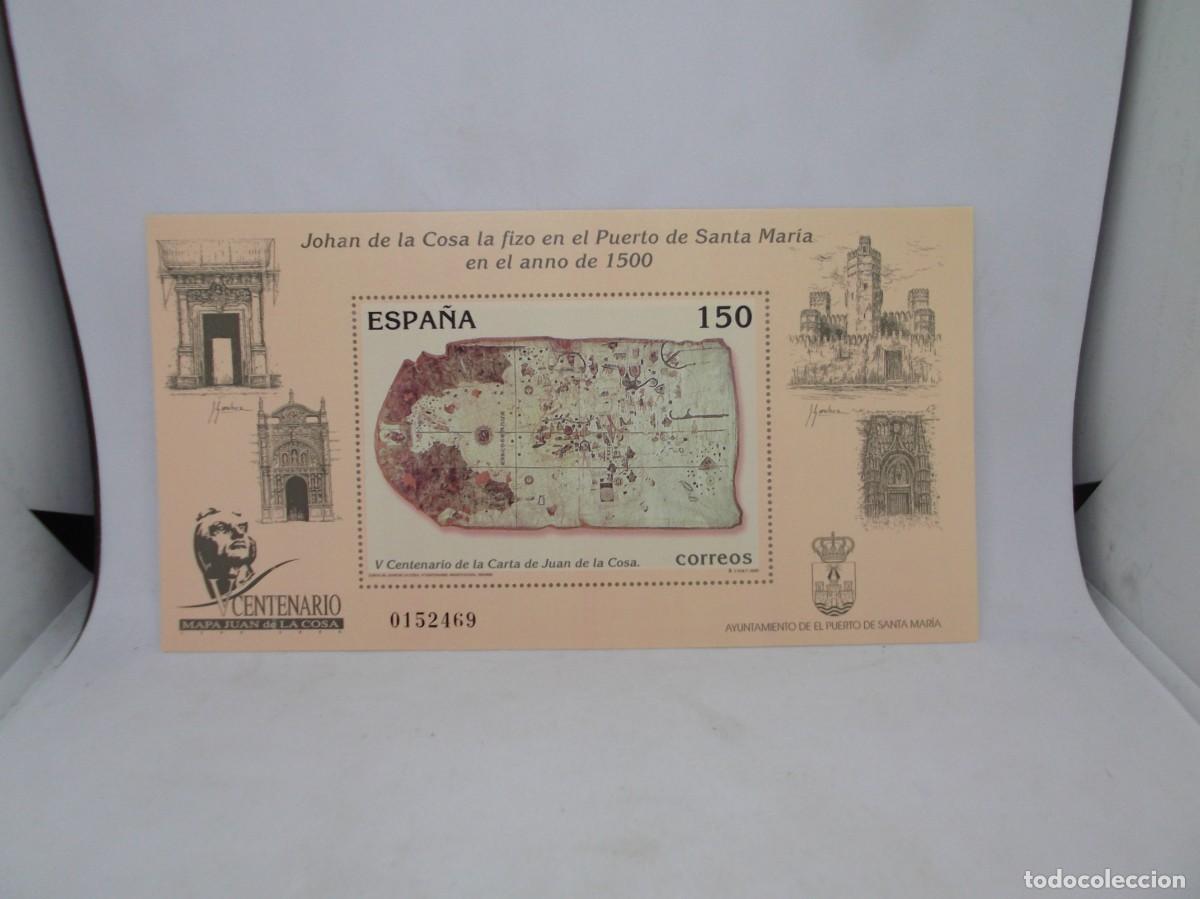 Sellos: Espa&ntilde;a 2000.V Centenario de la carta de Juan de la Cosa.Nuevo